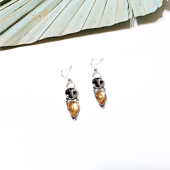 Owl earrings S665 - Picture 4 of 6